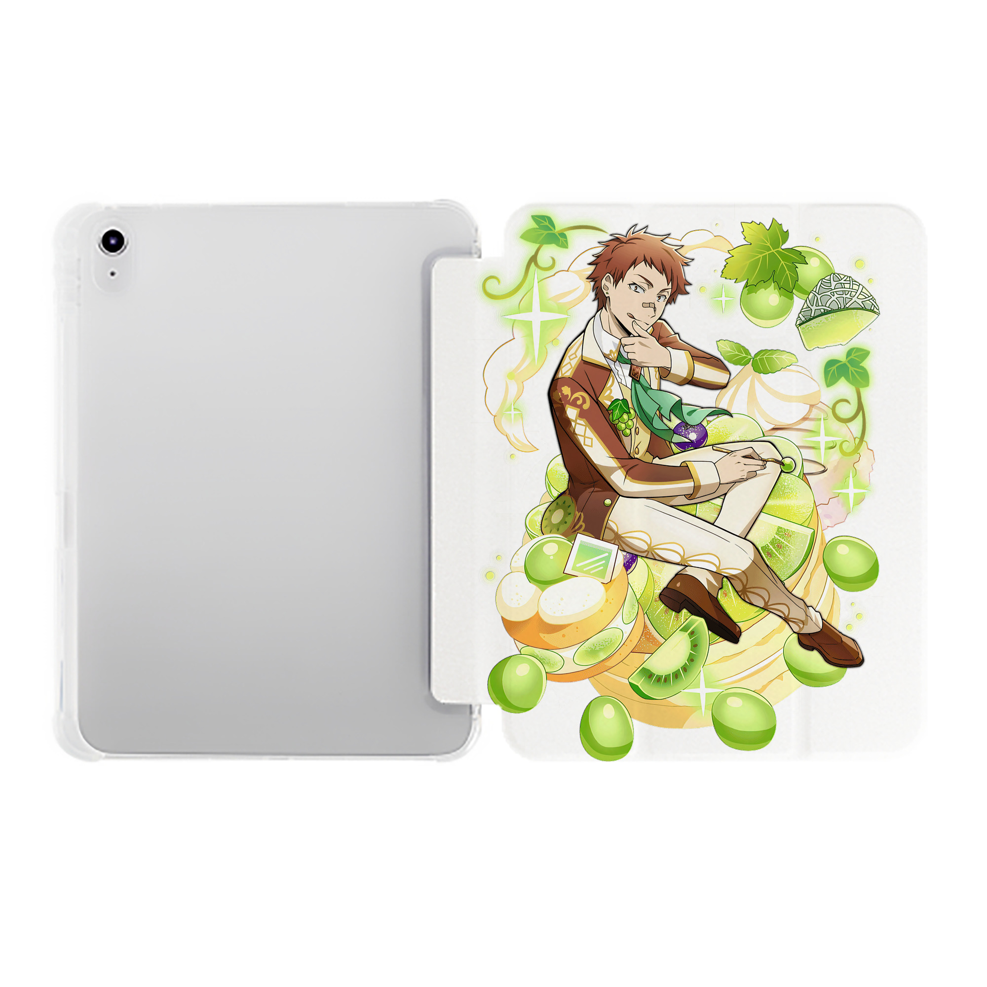 （画像用） 文豪ストレイドッグス Bungo Stray Dogs IPad ケース ペン収納付き 三つ折りスタンド PUレザー×シリコン 対応機種9.5/10.5/10.9インチ